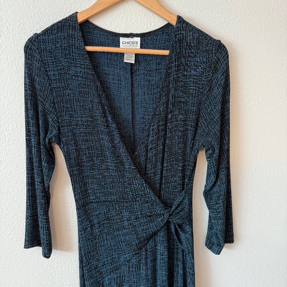 Chico's Dresses & Skirts - Chico's Faux Wrap Travelers Dress‎ Size 0 Small/Medium